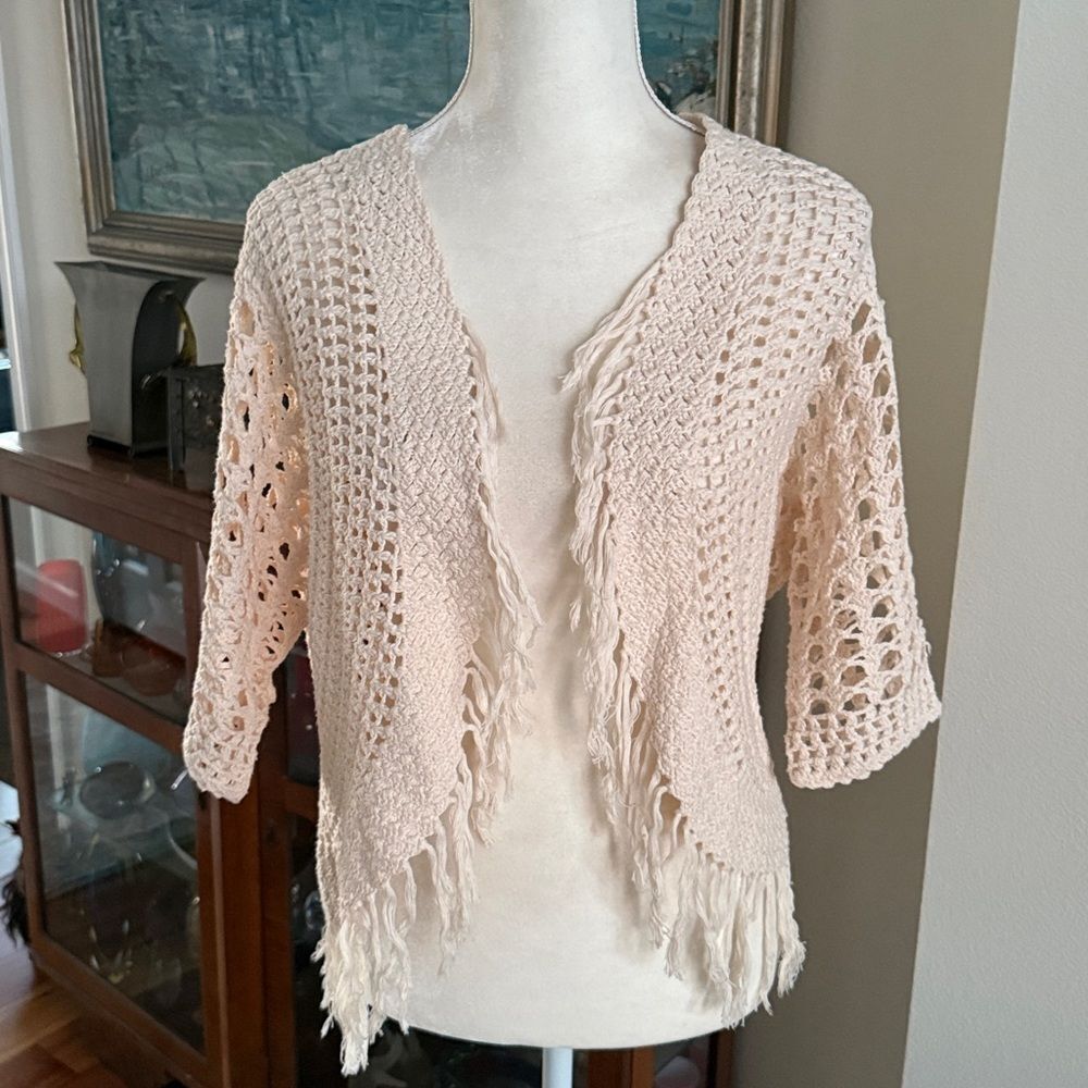 Chico’s crocheted sweater